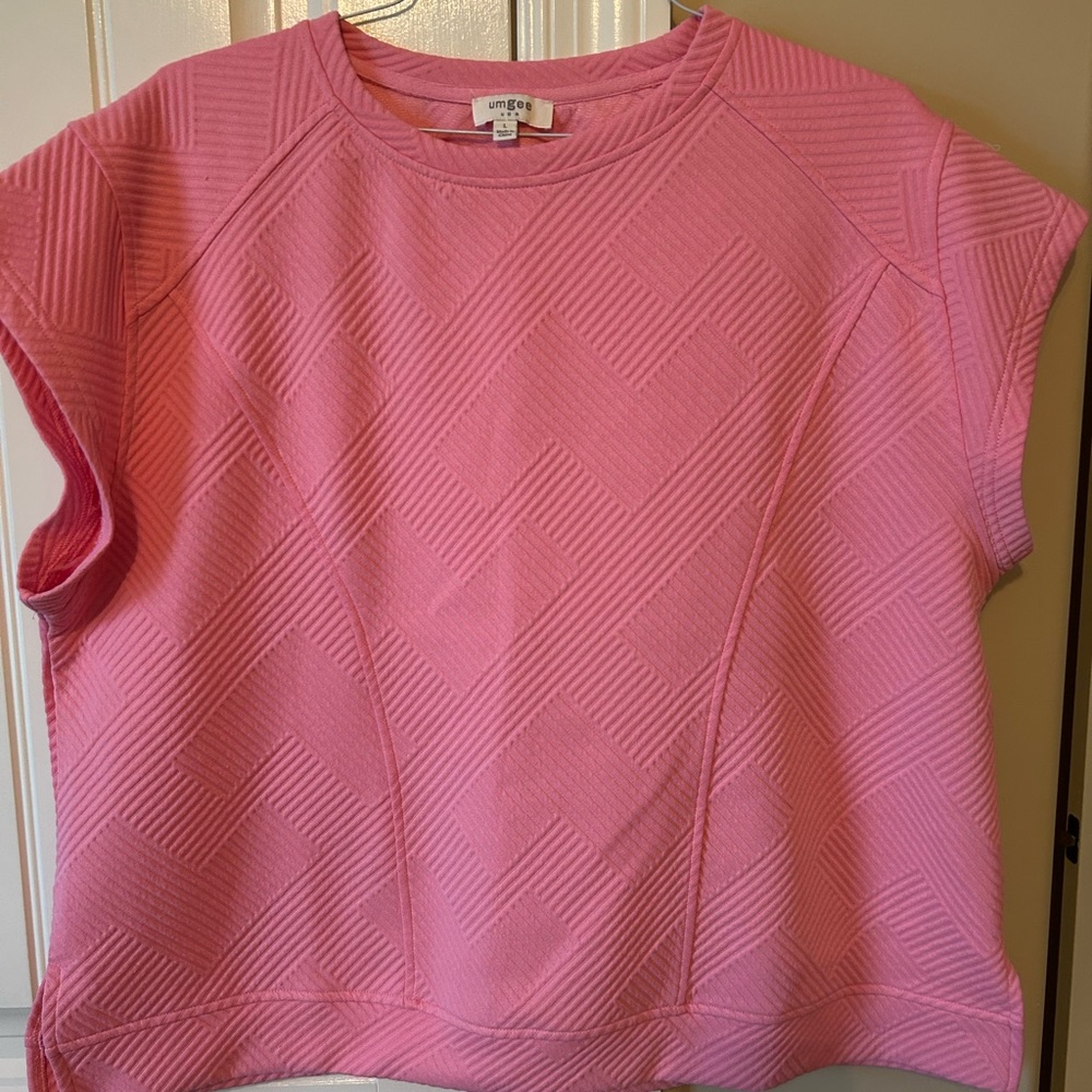 Umgee Pink Oversized Sweatshirt